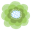 緑の花のアイコン